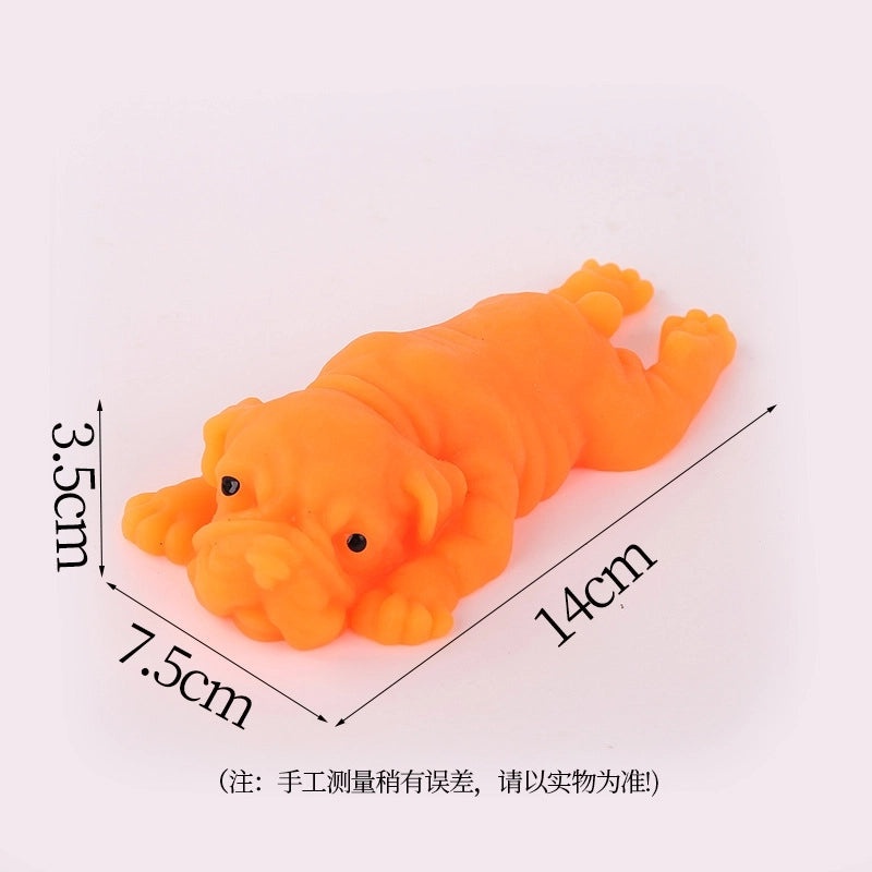 Adorable Soft Rubber Cartoon Dog Stress Relief Finger Press Toy | Stress Relief Toys