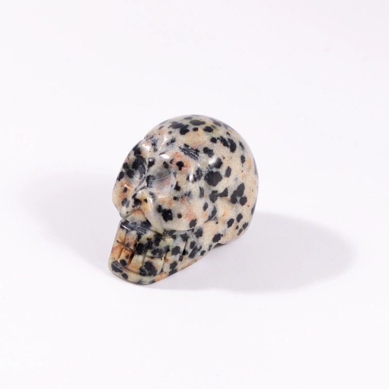 5-Piece Halloween Minimalist Skull Gem Obsidian Artificial Decorations|Home Decor