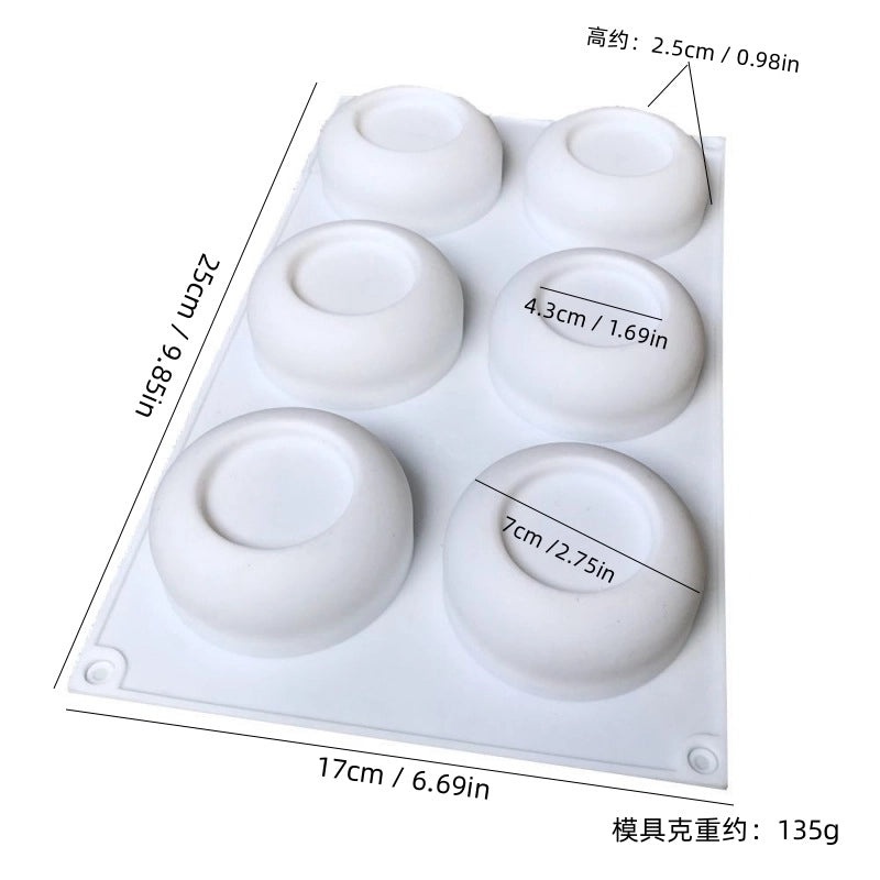 Geometric Heart Shaped Rose Silicone Mold for Kitchen Baking and Crafts | Kitchen Tools & Gadgets