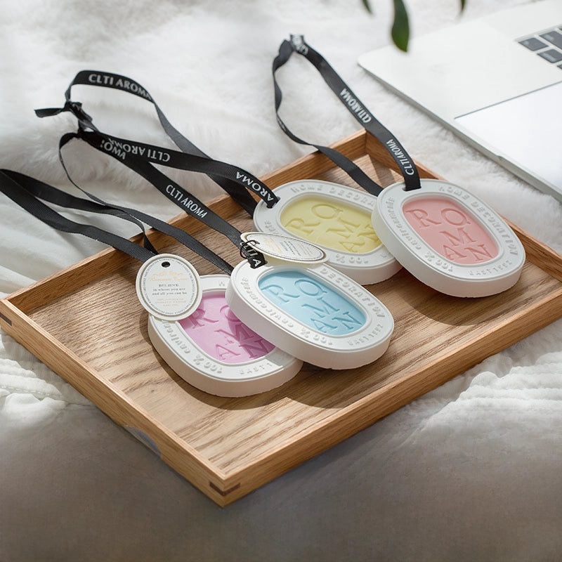 Aromatherapy Gypsum Wax Slice Solid Perfume Pendant for Home Wardrobe Car Fragrance Gift | Home Fragrance Accessories
