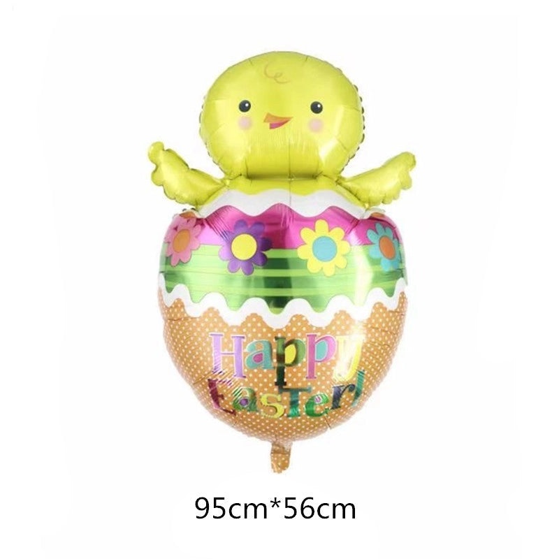 Cartoon Easter Bunny Aluminum Foil Balloons for Forest Theme Birthday Party | Party Supplies Balloons