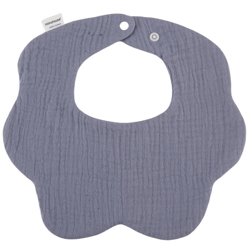 360 Degree Petal Shape Baby Bib Soft Cotton Newborn Saliva Towel Adjustable Infant Drool Bib|Baby Accessories