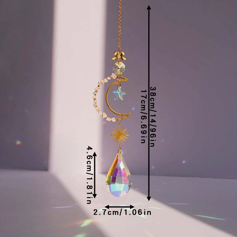Geometric Crystal Suncatcher Wall Hanging | Home Decor