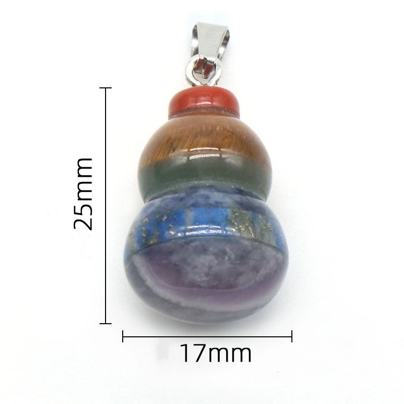 Natural Amethyst & Jade Multi-Stone Crystal Pendant | Jewelry Accessories