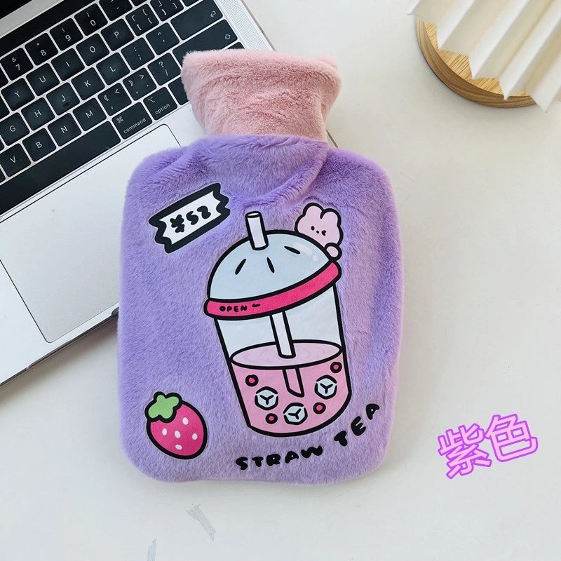 Korean Style Large Plush Rabbit Hot Water Bag PVC Injection Warm Hand Compress Hot Sale|Home & Living/Heating Pads & Compresses
