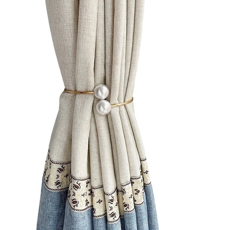 Luxury Pearl Metal Curtain Strap | Home Decor Accessories