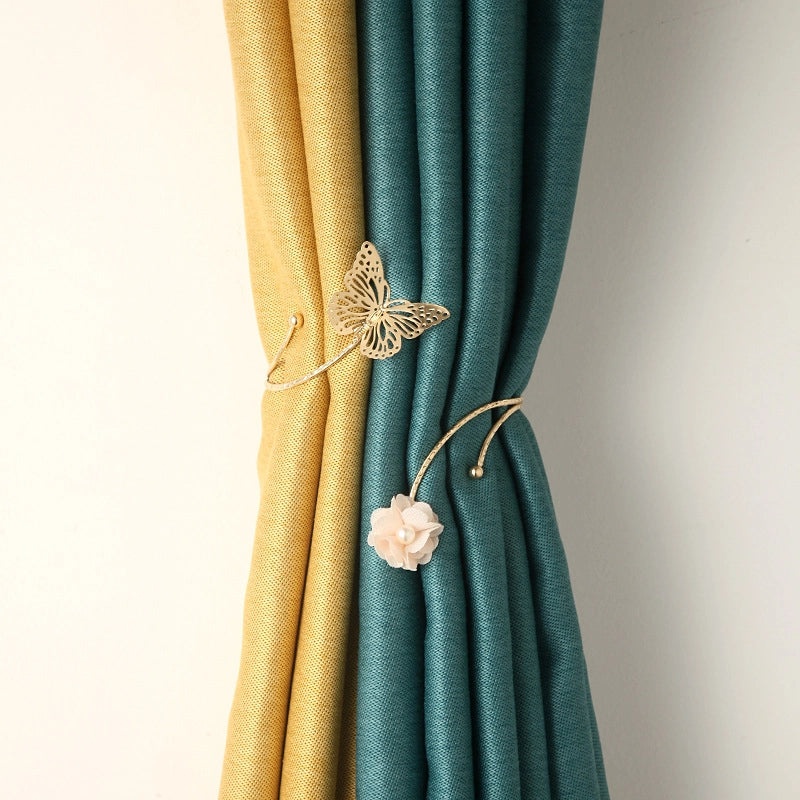 Vintage Floral Butterfly Metal Curtain Tieback|Home Decor Accessories