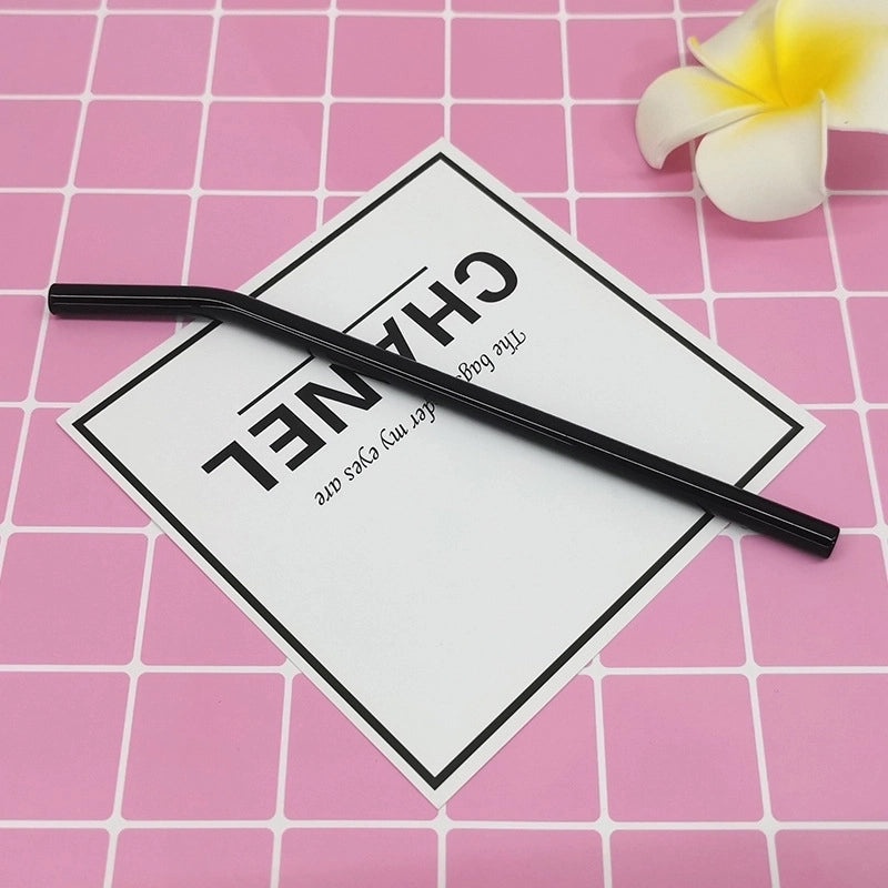 Stylish Single Solid Color Glass Straw for Reusable Drinkware | Kitchen & Dining Accessories