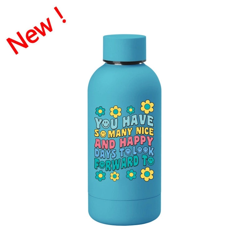 Cute Cartoon Star Stainless Steel Insulated Thermos Cup | Drinkware & Travel Mugs