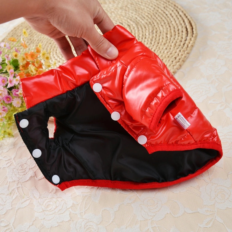 Warm Cotton-Padded Autumn Winter Dog Jacket Small Pet Clothes Disposable Cotton Coat|Pet Apparel