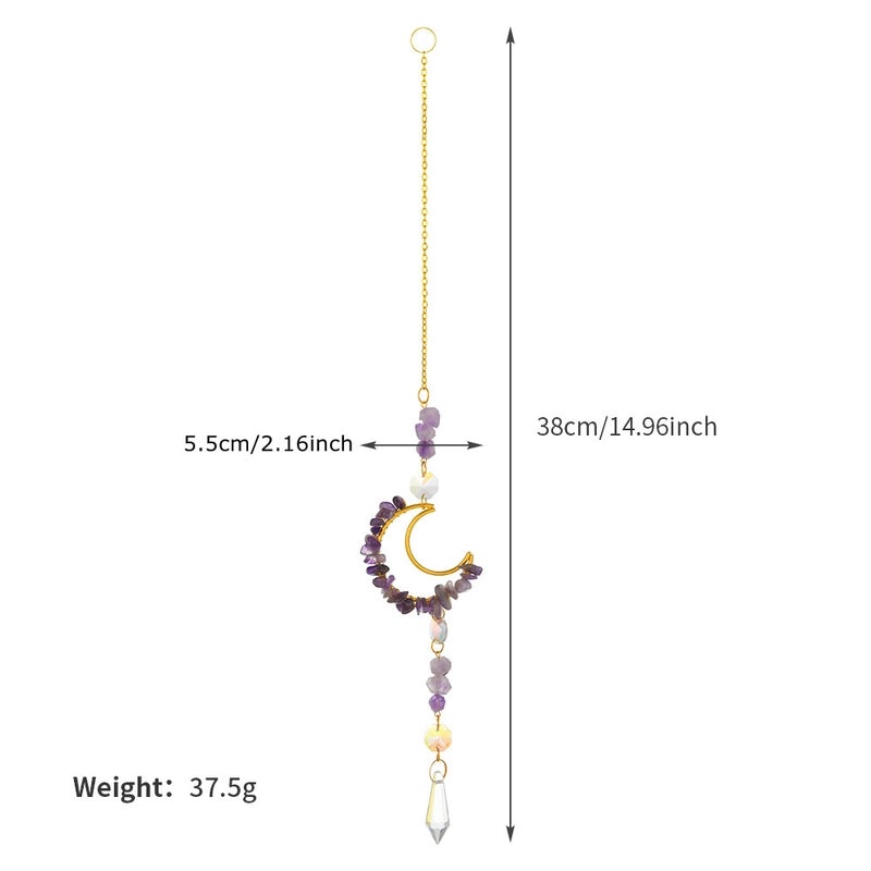 Moonlit Crystal Suncatcher Wall Decor | Home Decor