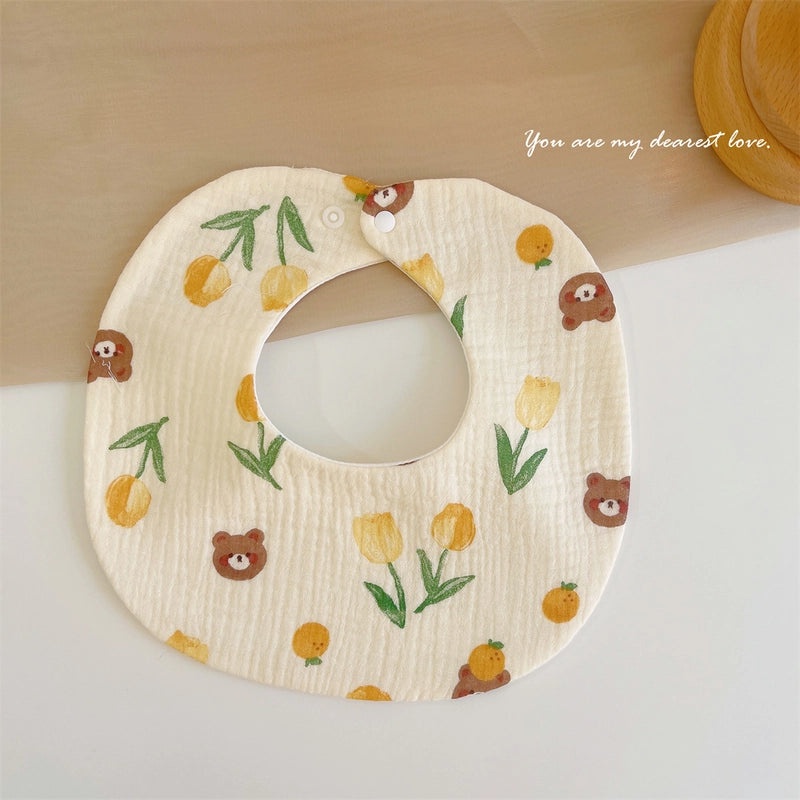 Baby Soft Cotton Gauze Newborn Bib Waterproof Absorbent Scarf for Autumn Winter|Baby & Kids Accessories