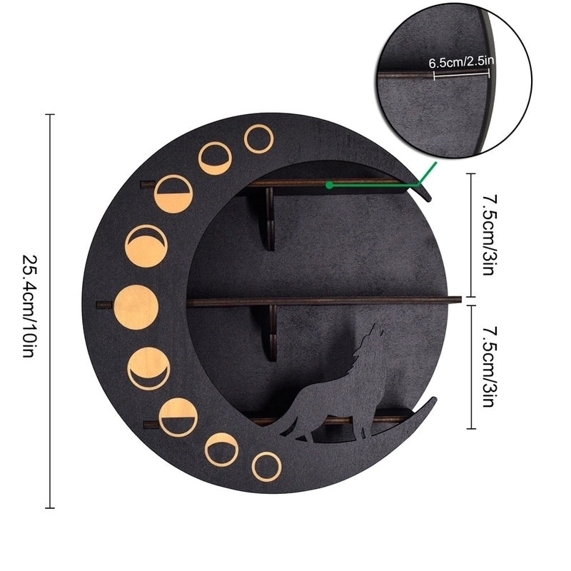 Vintage Moon Basswood Organizer Rack 1 Pc|Home Storage & Organization