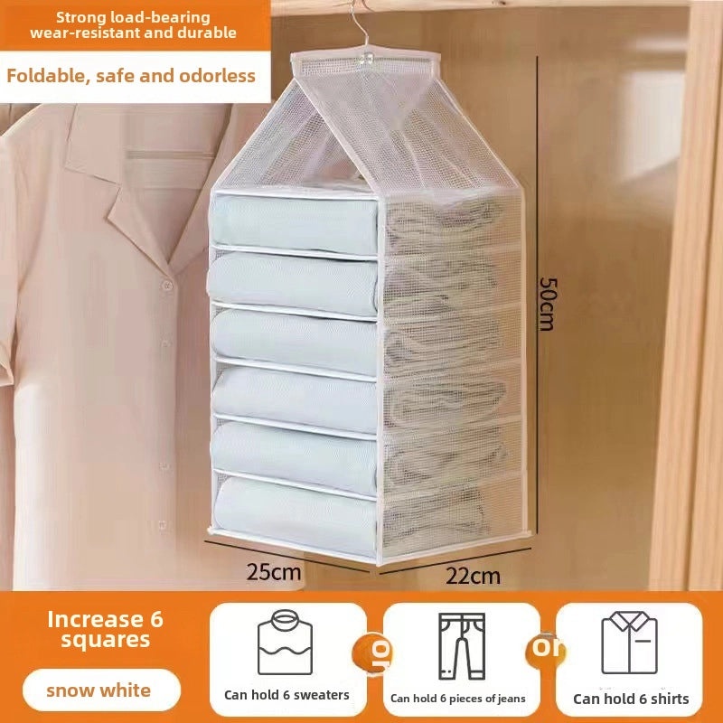 Hanging Pants Storage Bag Organizer for Wardrobe | Home Storage & Organization