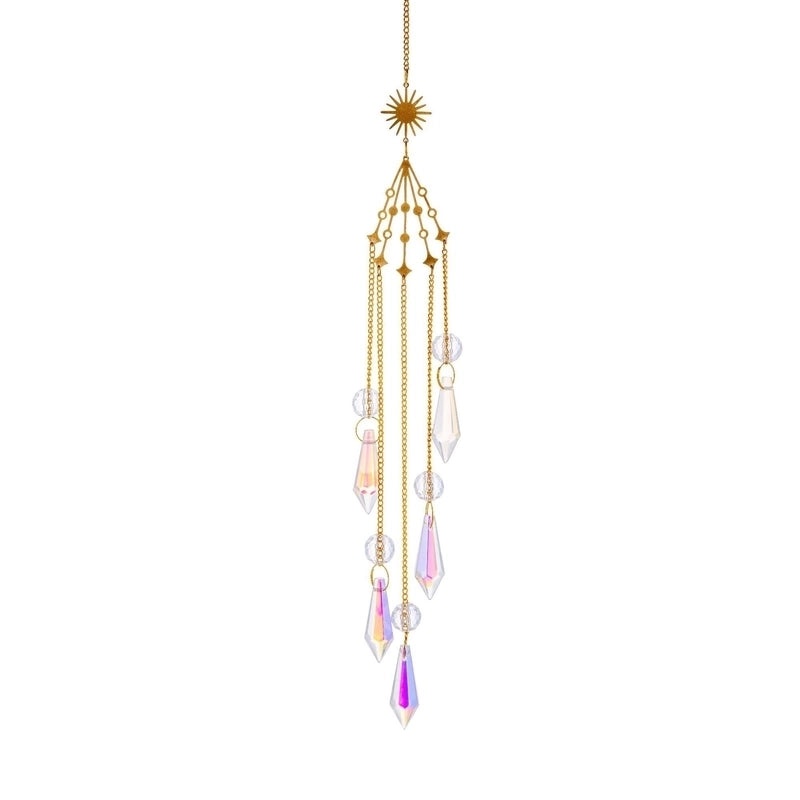 Celestial Sun, Star & Moon Crystal Necklace Pendant | Jewelry & Accessories