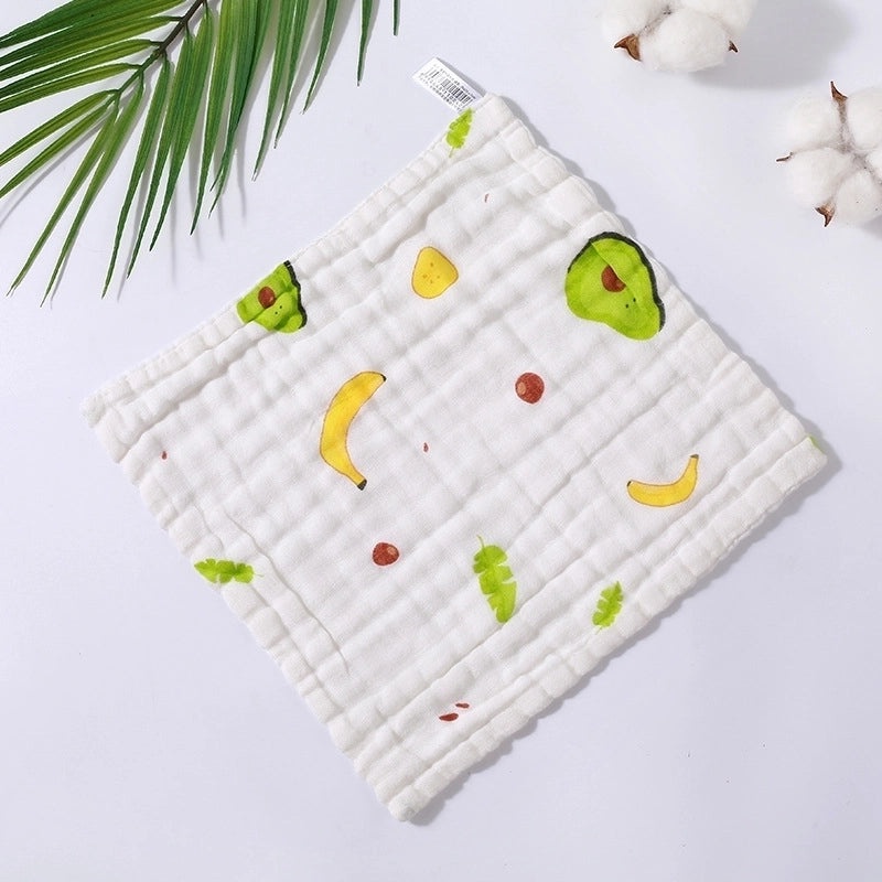 Cartoon Style Cotton Baby Burp Cloths Soft and Minimalist Newborn Accessories|Baby Accessories