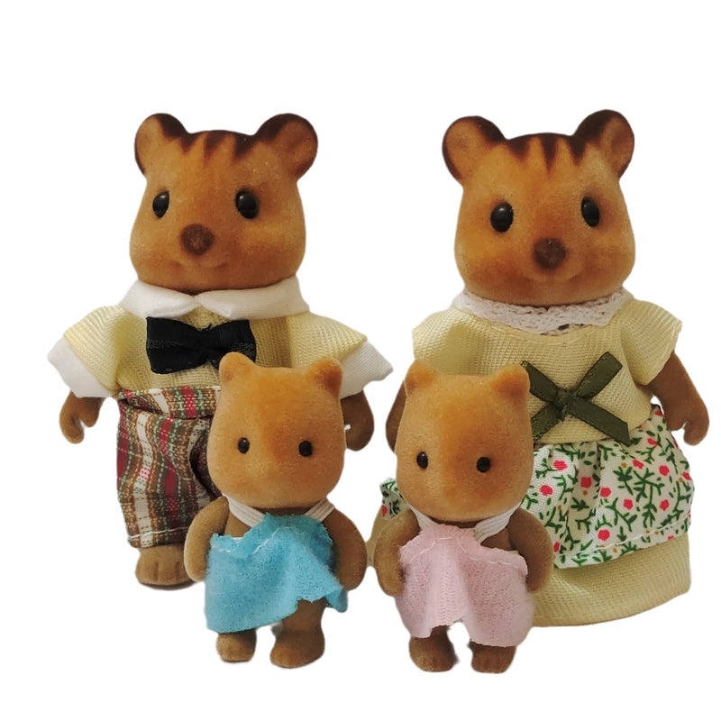 Cute Vinyl Doll Set Featuring Rabbit Squirrel and Bear Figures|Toys & Collectibles