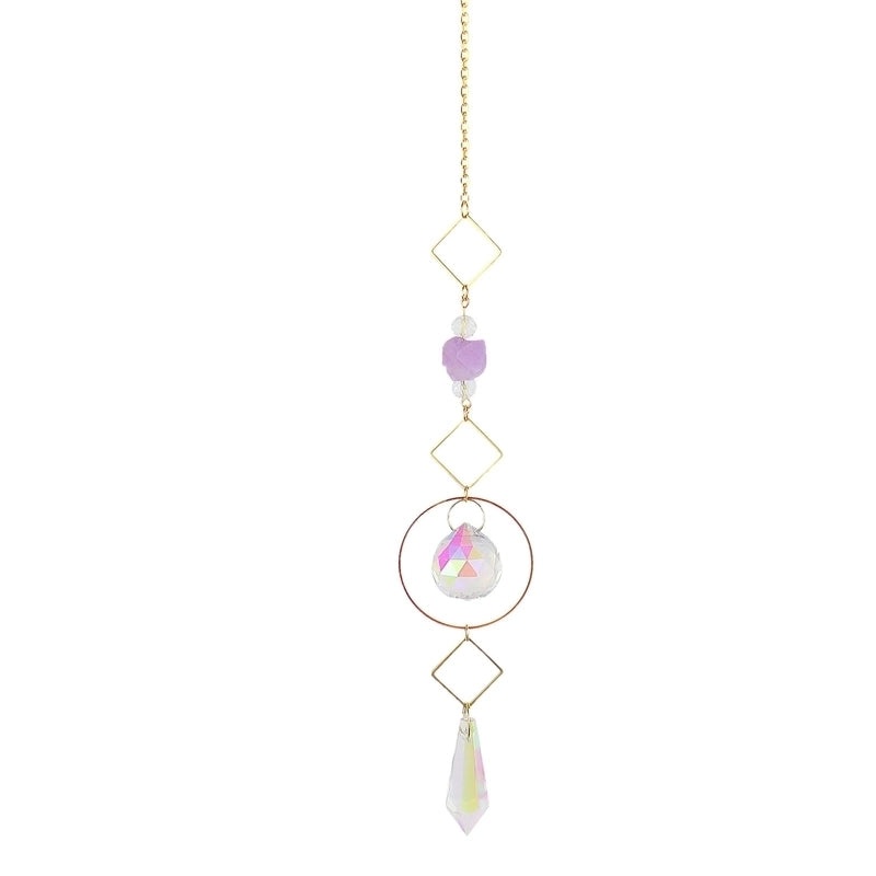 Elegant Moon-Shaped Crystal Water Droplet Pendant Necklace | Jewelry & Accessories