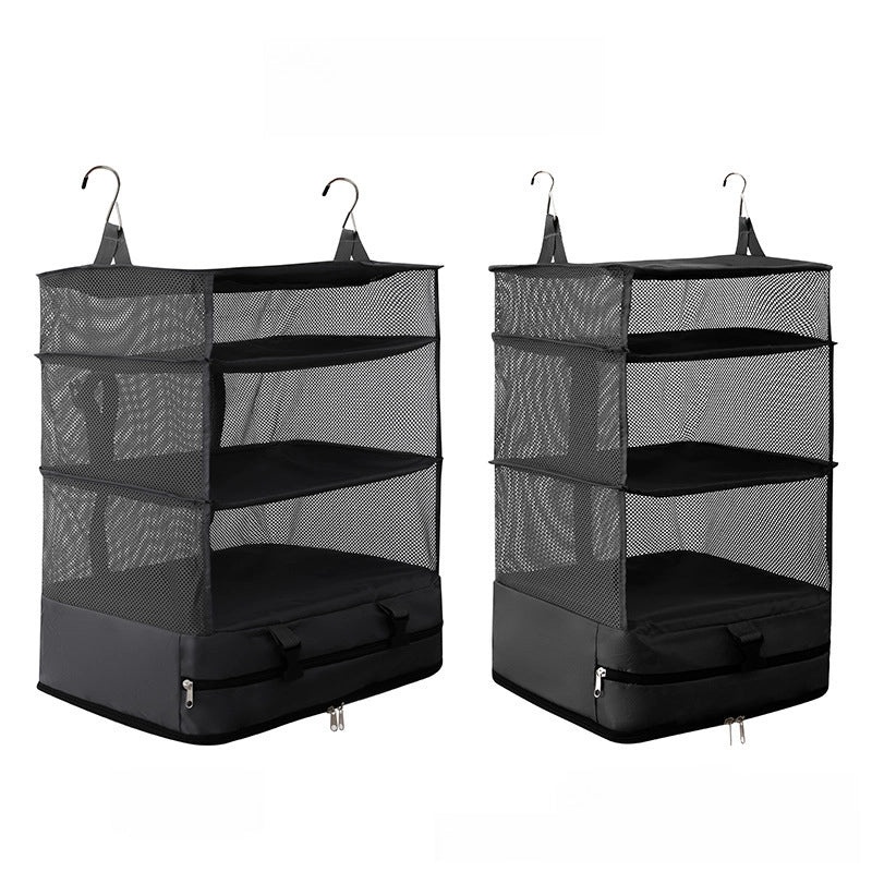 Three-layer Hanging Storage Bag for Clothes and Books | Home Storage & Organization