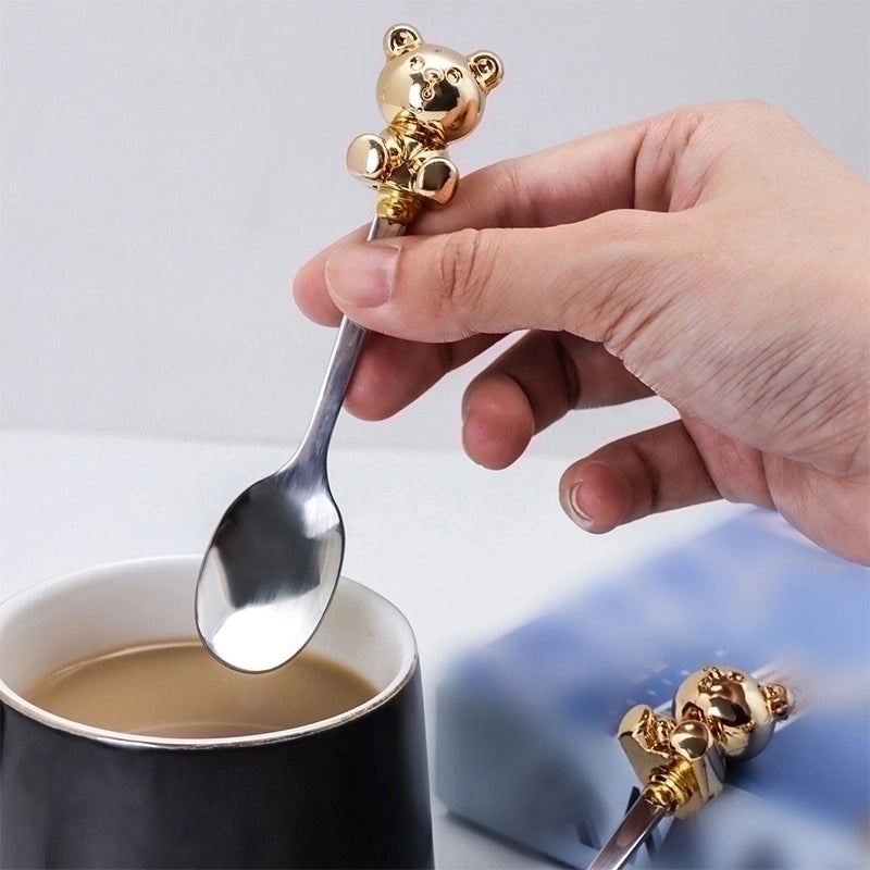 Adorable Cartoon-Themed Stainless Steel Spoon 1 Piece | Kids Tableware & Dining Accessories