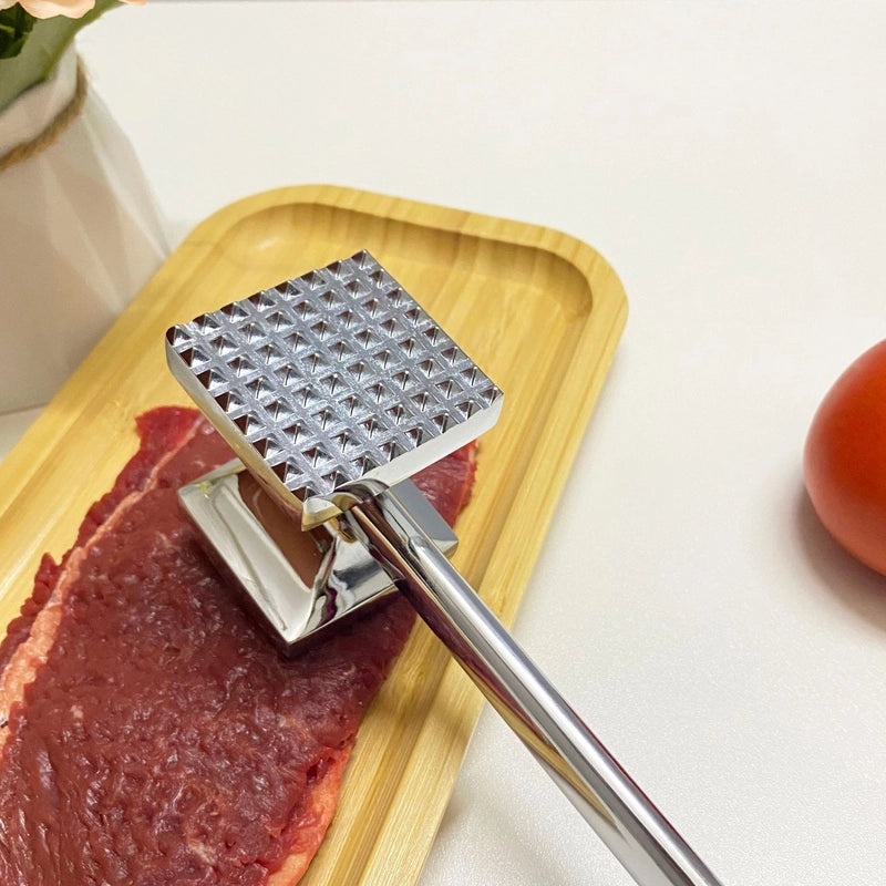 Minimalist Solid Color Aluminium Meat Tenderizer Tool | Kitchen Tools & Gadgets