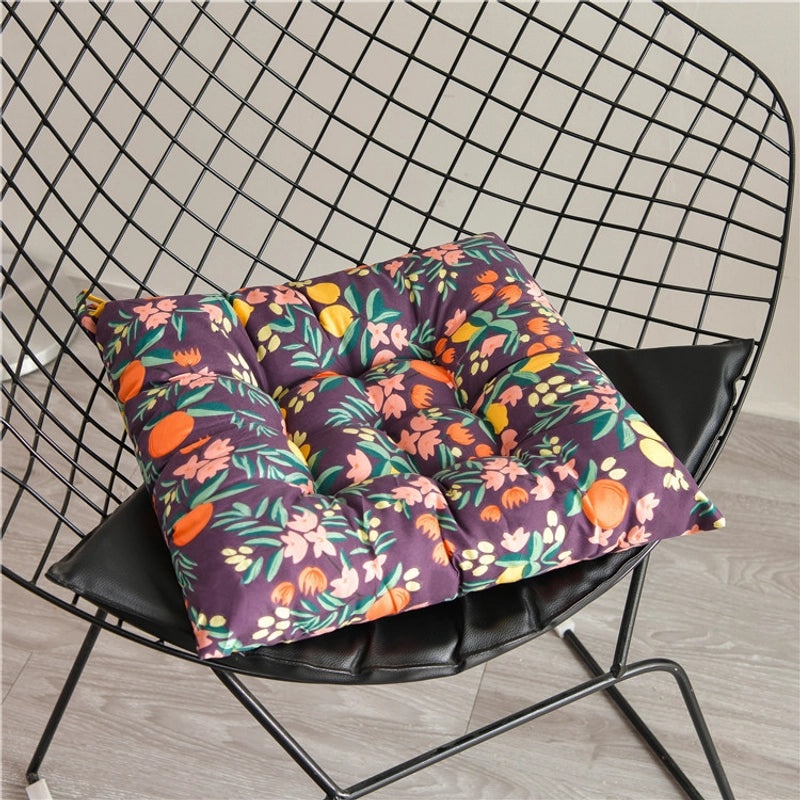 Printed Thickened Chair Cushion for Office, Dining, Student Seats | Home & Office Seating Accessories