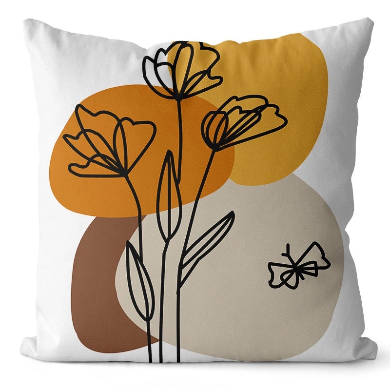 Modern Classic Floral Letter Polyester Pillow Covers for Couch Sofa Decor|Home Decor Pillows