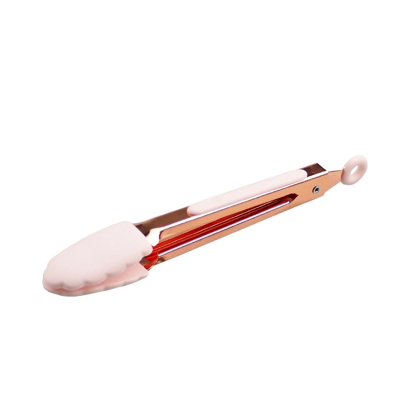 Sleek Solid Color 430 Stainless Steel Food Tongs Single Piece|Kitchen Tools & Gadgets