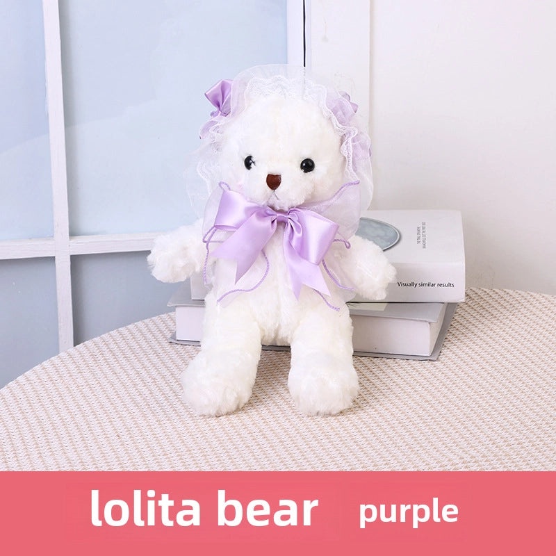 Lolita Bear Plush Doll Rose Velvet Ragdoll Cute Girl Toy Gift Soft Stuffed Animal|Plush Toys & Stuffed Animals