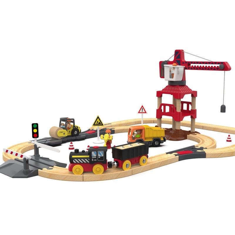 Wooden Thomas Train Puzzle Toy | Kids DIY Magnetic Wooden Track Set | Compatible Small Train Building Blocks | Children's Educational Toy | Woode