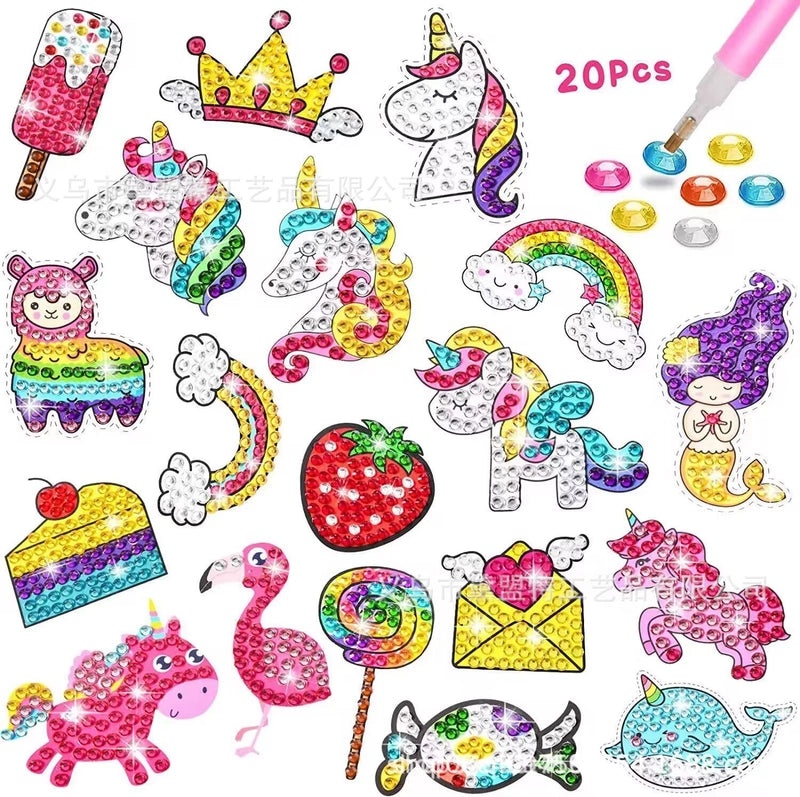 Mermaid DIY Diamond Painting Stickers for Kids | Kids Craft Supplies