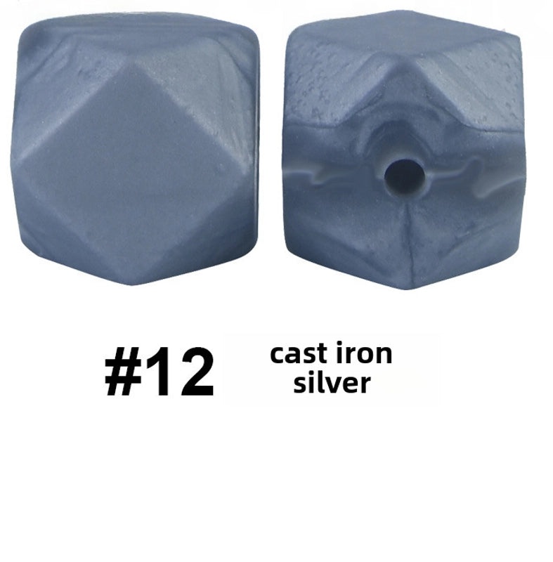 17mm Silicone Octagonal Beads for Pacifier Chains DIY Accessories | Baby & Mom Essentials