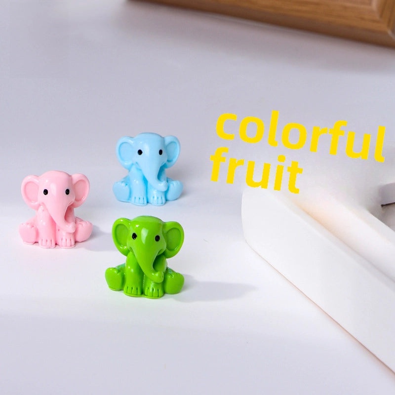 Mini Elephant Resin Figurine Cute Animal Desktop Ornament Micro Landscape Decoration|Home Decor Accessories