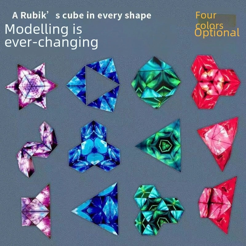 3D Geometric Magnetic Magic Cube Puzzle Toy for Decompression and Creativity|益智玩具