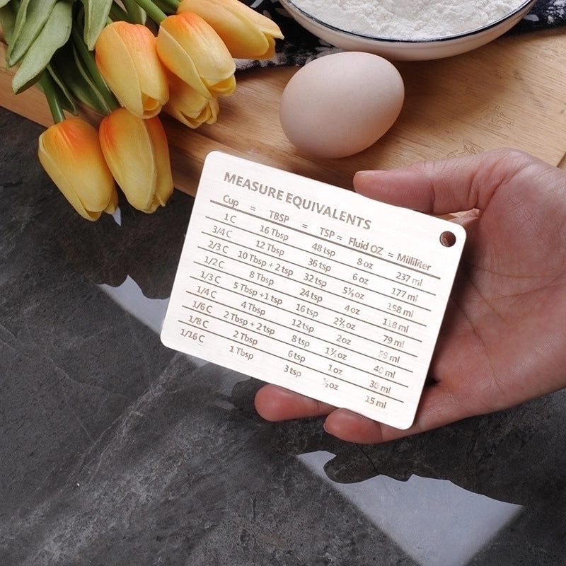 Stainless Steel Measuring Spoon with Letter Design for Casual Use 1 Piece|Kitchen Gadgets and Utensils