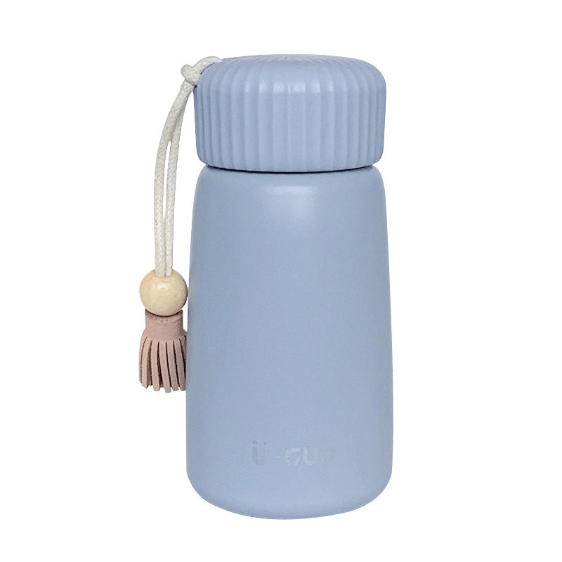 Korean-style Mini Thermos Cup for Girls Portable Cute Student Water Bottle Simple Design|Drinkware & Tumblers
