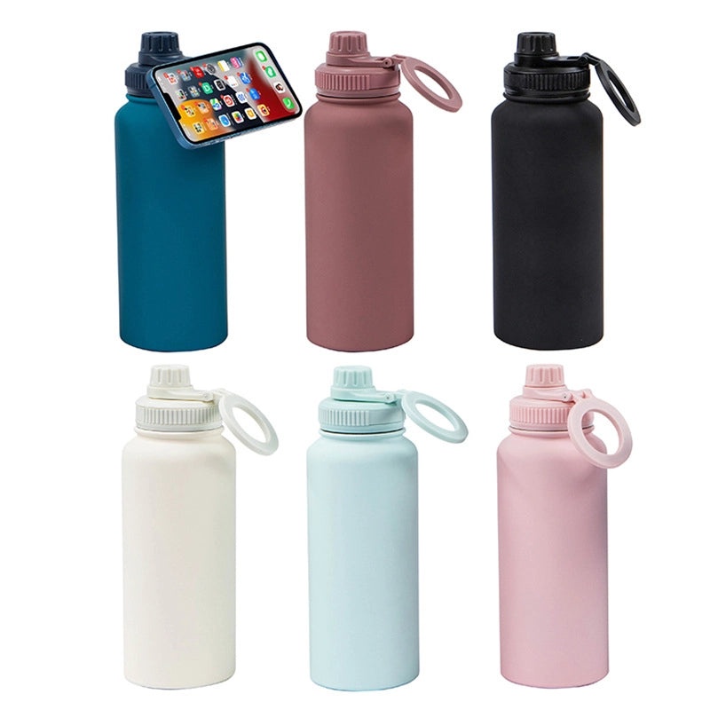 Solid Color 201 & 304 Stainless Steel Water Bottle for Casual Vacation Use 1 Piece | Travel Accessories