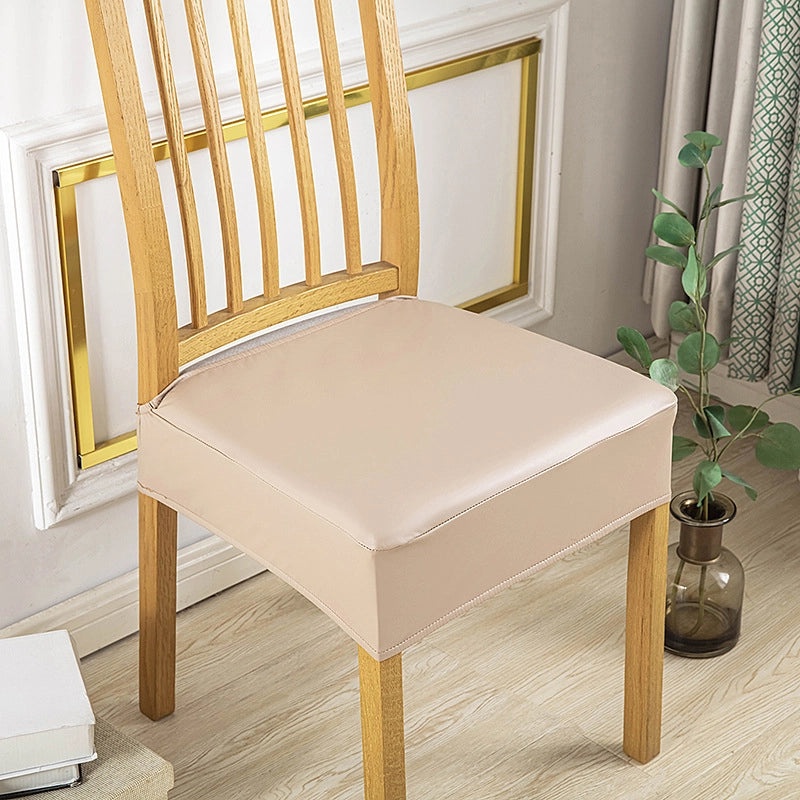 Waterproof PU Double Rubber Band Chair Cushion Cover Oil-proof Simple Design for Hotel Household Restaurant Use|Home & Kitchen Textiles