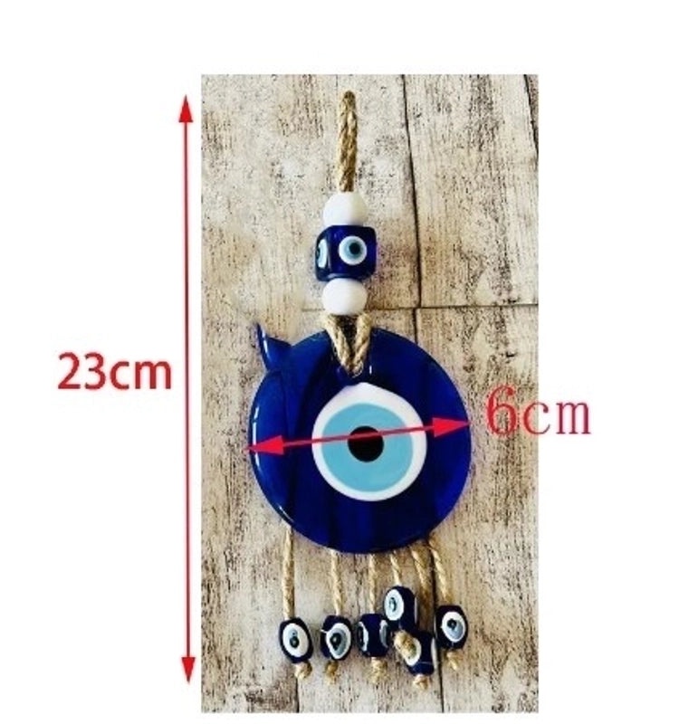 Ethnic-Inspired Devil's Eye Glass Pendant | Fashion Accessories
