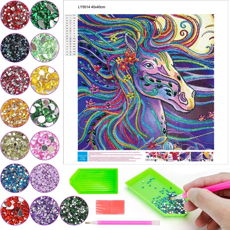 5D Owl Diamond Painting DIY Kit Bright Resin Art for Living Room Bedroom Wall Decor|Diamond Painting Kits