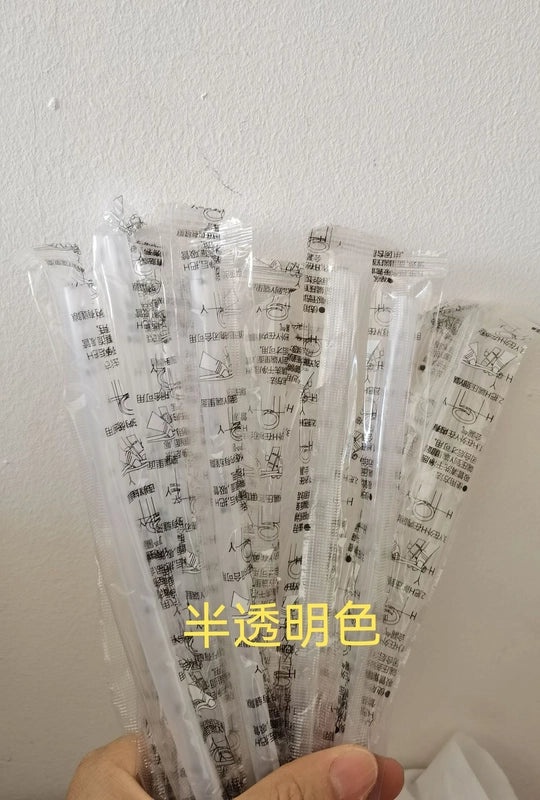 Haoqingxi Folding Silicone Straws Reusable Food Grade Easy to Clean Portable Straw Set|Kitchen & Dining