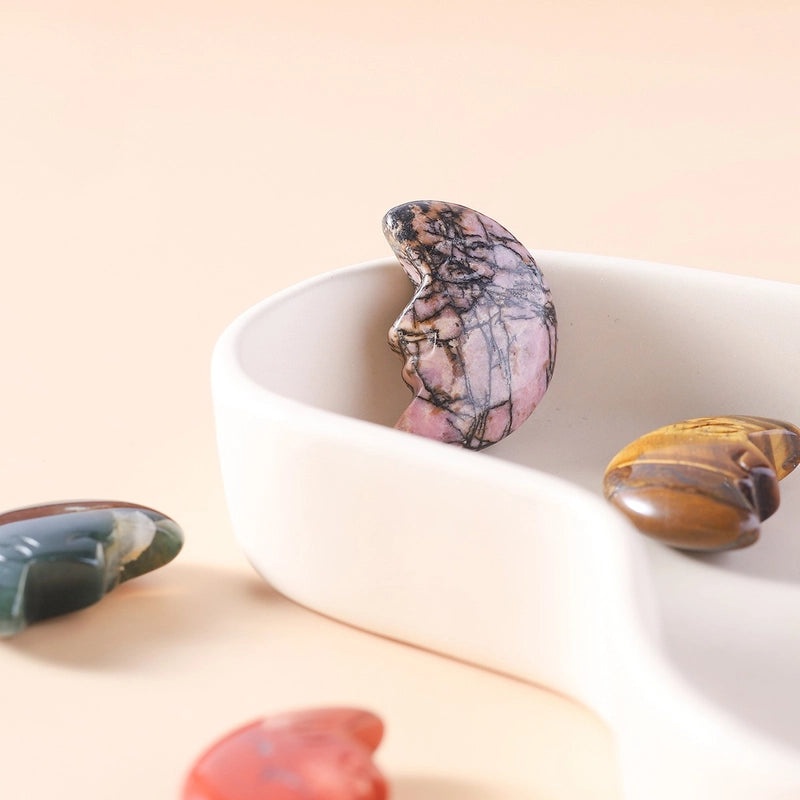 Minimalist Amethyst Moon Gem Decorative Ornaments for Home|Home Decor