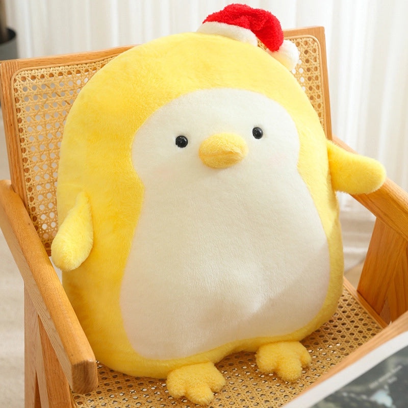 Cute Penguin Plush Toy with Christmas Hat | Holiday Gifts & Plush Toys