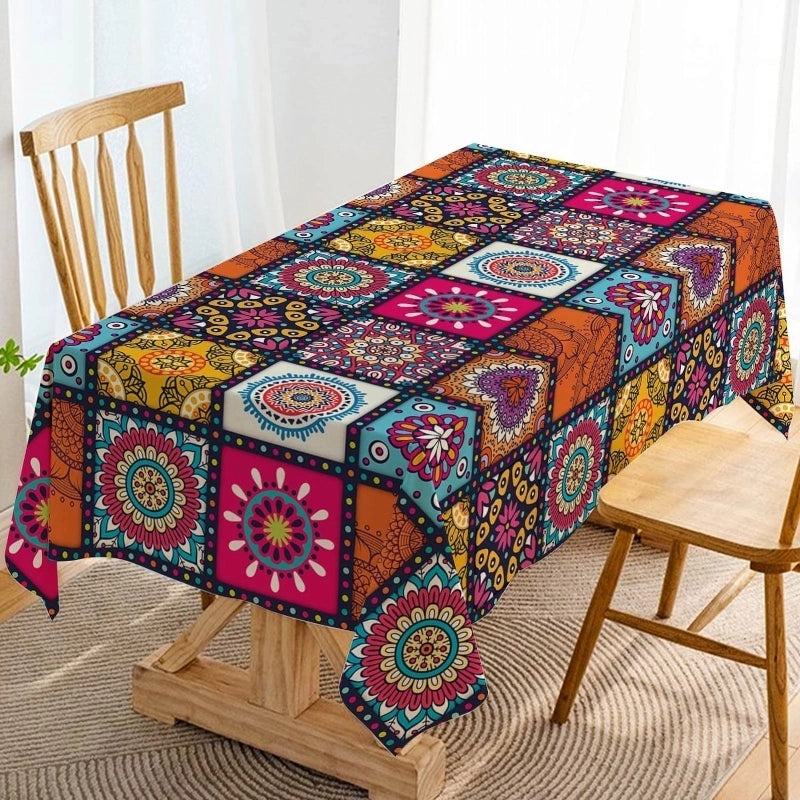 Elegant Minimalist Printed Polyester Tablecloths | Home Decor Table Linens