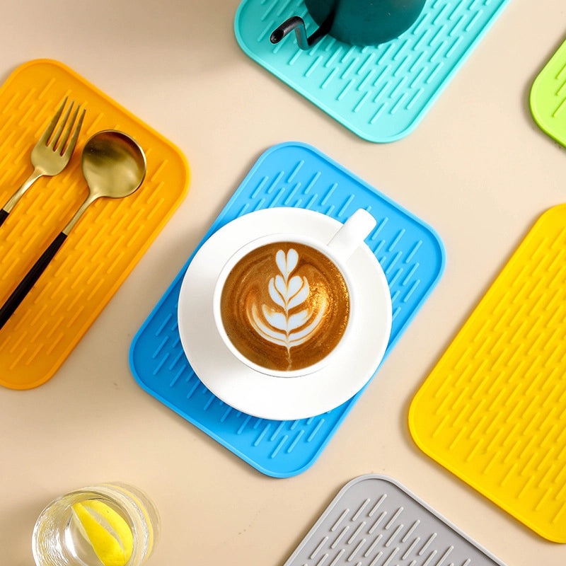 Silicone Heat Insulation Mat Non-Slip Durable Waterproof Coaster Plate Bowl Mat for Dining Table | Kitchen Accessories