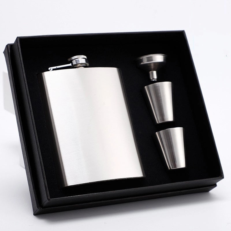 Stylish Solid Color Wine Flask Set 1 Piece 304 Stainless Steel | Drinkware & Bar Accessories