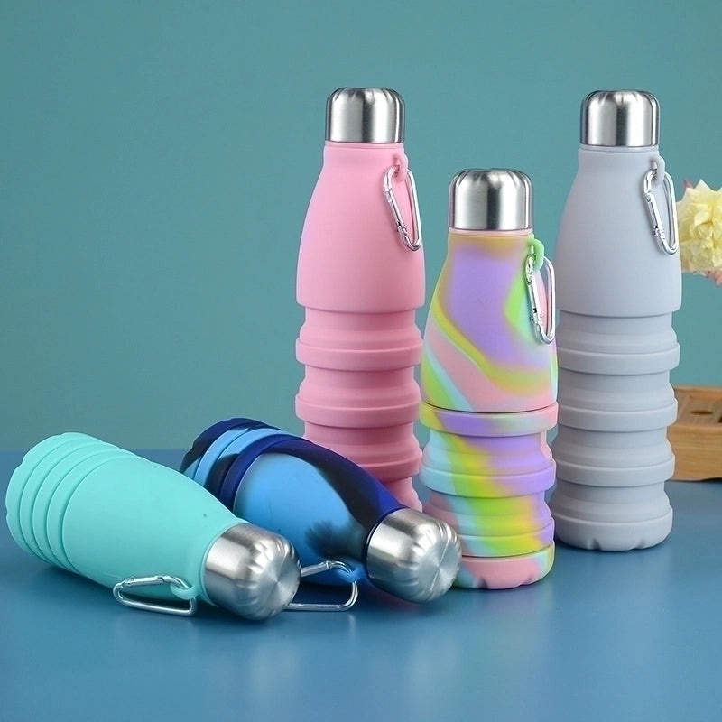 Stylish Solid Color Silicone Water Bottle 1 Piece | Drinkware & Accessories