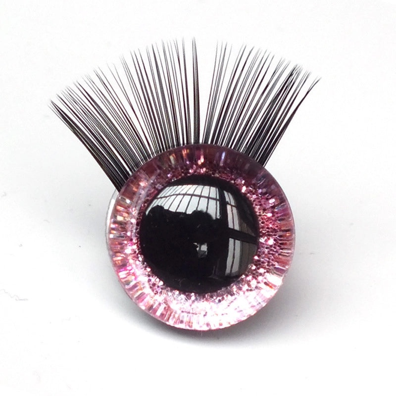 3D Glitter Eye Plush Toy with Eyelashes | Decorative Eye Accessories