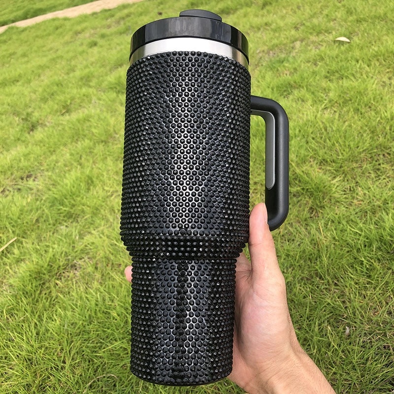 Stylish Cow Print Solid Color Stainless Steel Thermos Cup 304/201 Double Wall Insulated | Drinkware & Thermoses