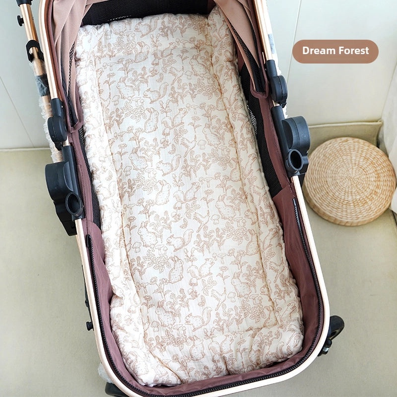 Universal Baby Stroller Cushion Thickened Cotton Double-Sided Machine Washable Soft Padding|Baby Stroller Accessories